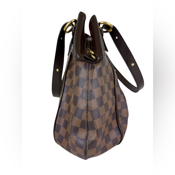 LOUIS VUITTON DAMIER EBENE SISTINA GM SHOULDER HANDBAG - Picture 3 of 10